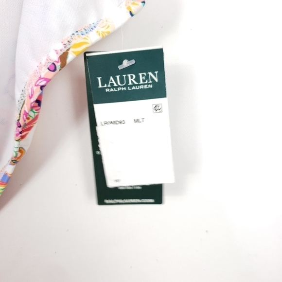 Lauren Ralph Lauren Bright paisley multi color pattern bikini bottom sz12 - Picture 2 of 6